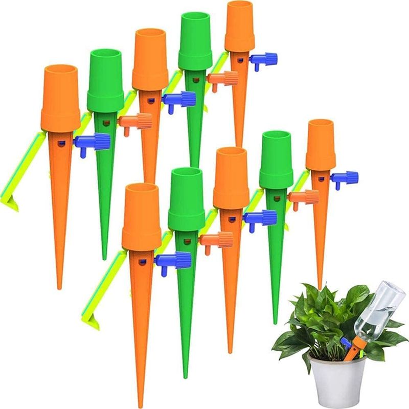 Tropfbewässerungssystem – Automatisches Bewässerungssystem Für Zimmer- Und Gartenpflanzen – Bewässerungsdüsen Für Plastikflaschen – 6 Stück