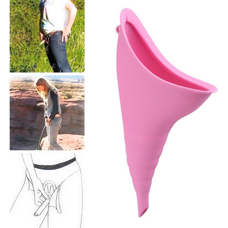 Urinal Für Frauen – Wiederverwendbarer Silikon-urintrichter – Für Outdoor-aktivitäten Wie Camping Und Wandern – 1 Stück