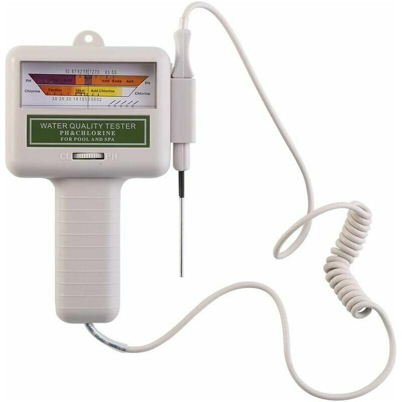 Ph- Und Chlormessgerät Für Schwimmbäder Und Whirlpools – Tragbar – Digitalanzeige – Genauigkeit Bis Zu 0,1 Ph Und 0,1 Ppm Chlor – 1 Stück