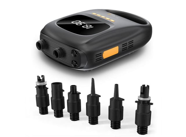 Technaxx SUP-Akku-Luftpumpe TX-266 mit Powerbank-Funktion Schwarz