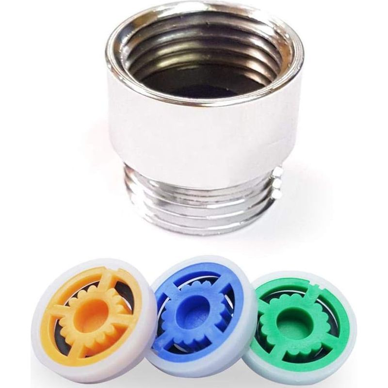 Durchflussbegrenzer Für Dusche – 4 L/min – 1/2-zoll-gewinde – Verchromtes Messing – Für Dusch- Und Badewannenarmaturen – 2er-pack
