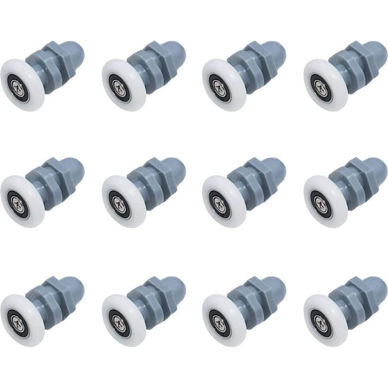 Duschkabinentürrolle – Durchmesser 20 Mm – Länge 37 Mm – Geeignet Für 4 Bis 8 Mm Glas – 12er-packung