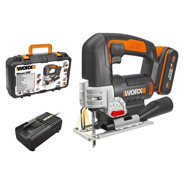 Worx 20 V Akku-Stichsäge 1 x 2 Ah WX543