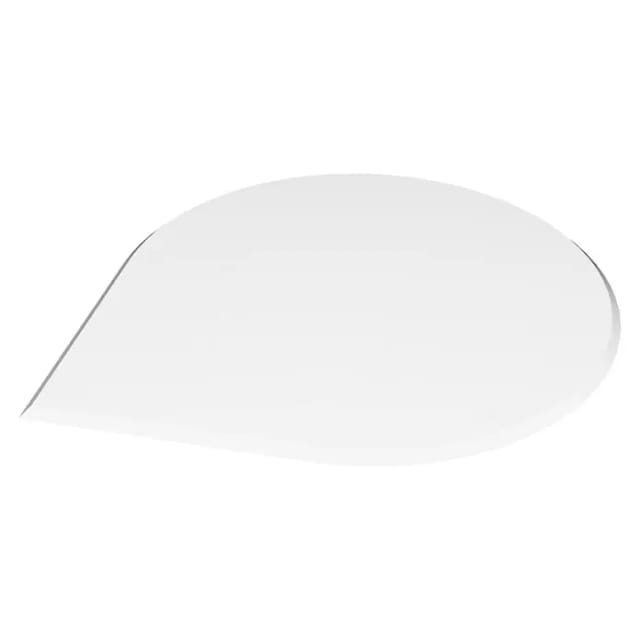 Valo Glasbodenplatte Tropfenform 125 cm x 125 cm Stärke 8 mm Glasklar