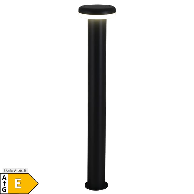 Näve LED-Sockel-Außenleuchte Pilz Schwarz 9 W Metall