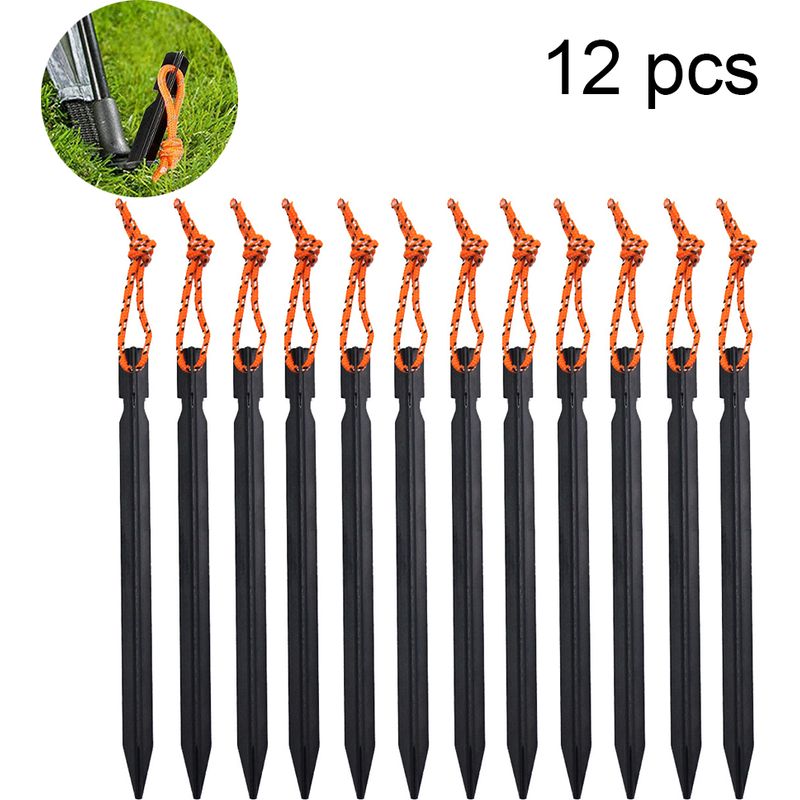 Heringe – Aluminiumlegierung – 18 Cm – Für Harten Und Weichen Untergrund – 12er-pack