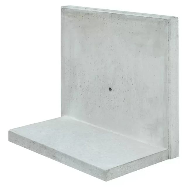 Diephaus L-Stein Sichtbeton 40 cm x 100 cm x 30 cm x 5 cm Grau