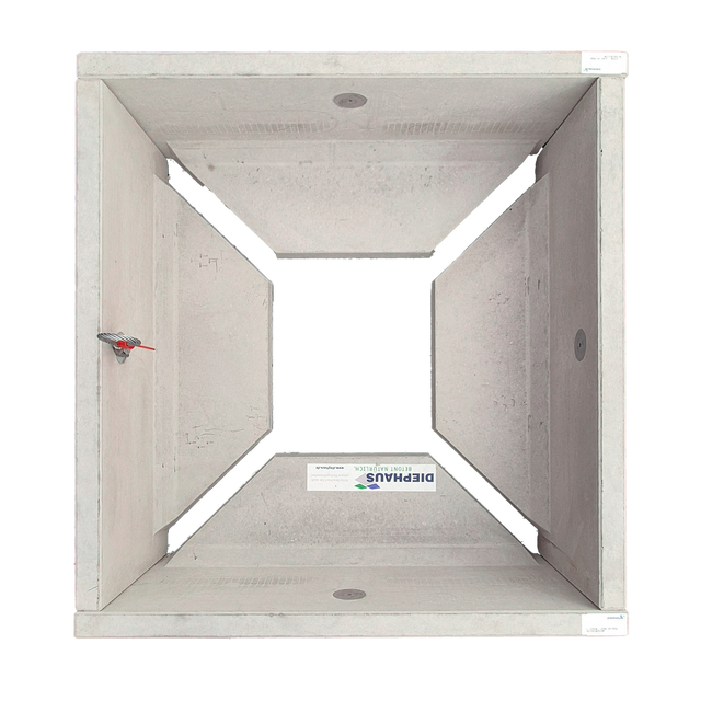 Diephaus Hochbeet-Set Sichtbeton 110 cm x 100 cm x 80 cm x 5 cm Grau 4-teilig