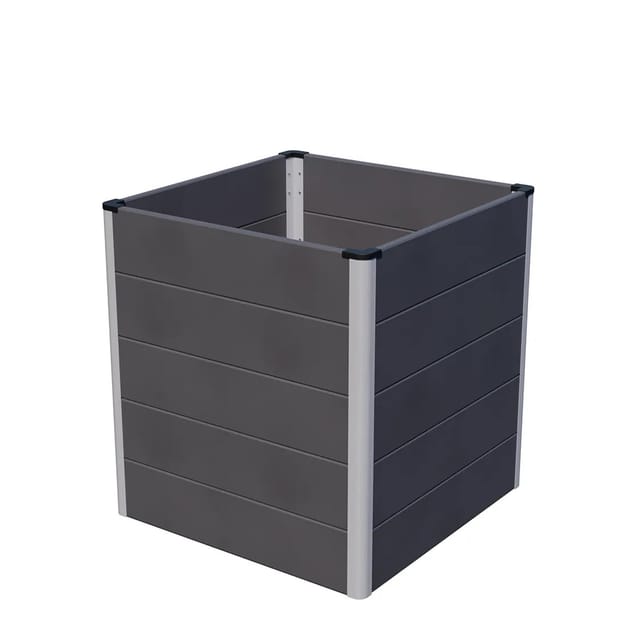 GroJa Hochbeet Solid Cube 70 cm x 70 cm x 75 cm Anthrazitgrau