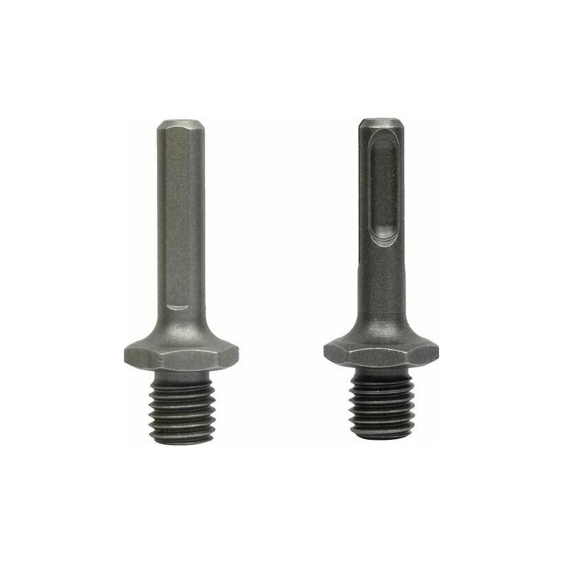Bohradapter – M14 Auf Sds Plus 10 Mm Und M14 Auf Dreikantschaft 10 Mm – Für Schlag- Oder Elektrobohrmaschinen – 2 Stück