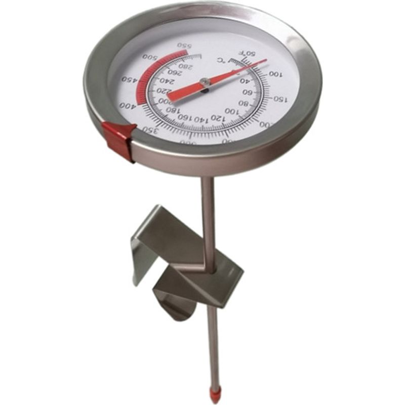 Edelstahl-lebensmittelthermometer – 20 Cm Lange Sonde – Zum Braten Von Öl, Fleisch, Schokolade Und Kerzen – 1 Stück