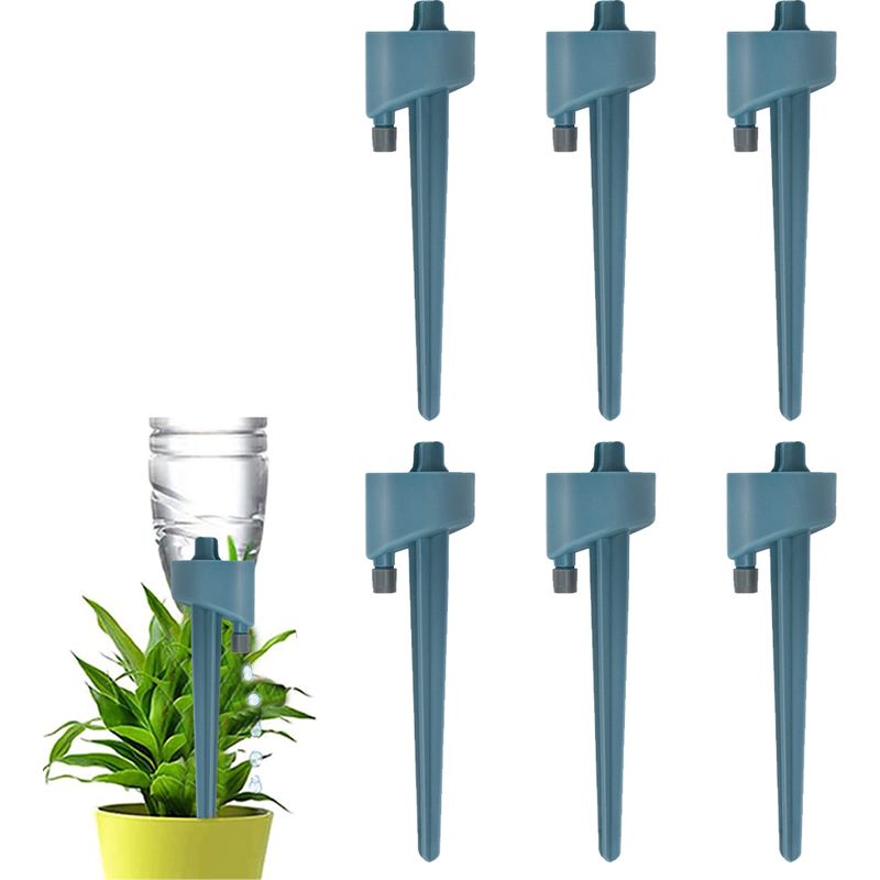 Tropfbewässerungskanne – Verstellbarer Pp-hahn – Für Flaschen Mit 28–30 Mm Durchmesser – Ideal Für Zimmer- Und Gartenpflanzen – 6er-pack