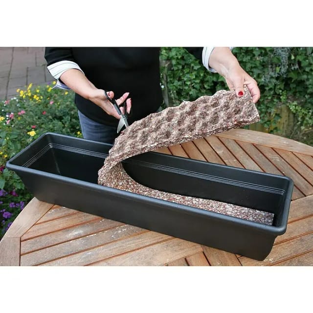 Floraworld Wasserspeichermatte für Blumenkästen 12,5 x 3,5 x 10 cm