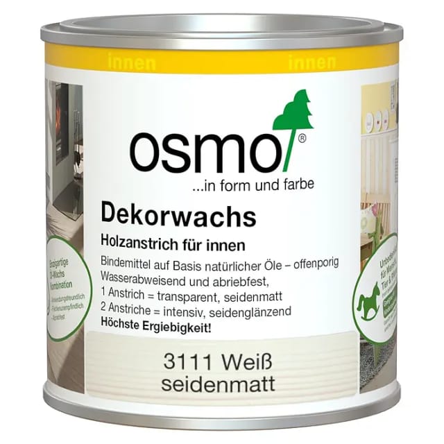 Osmo Dekorwachs Transparent Weiss 375 ml