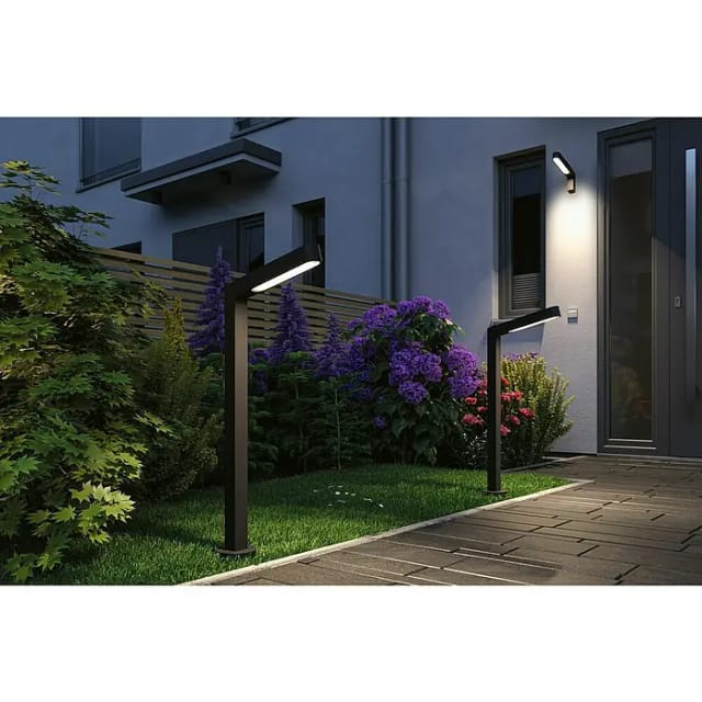 Paulmann LED-Pollerleuchte Plug & Shine Ito Vertikal IP65 3000 K 6 W Anthrazit