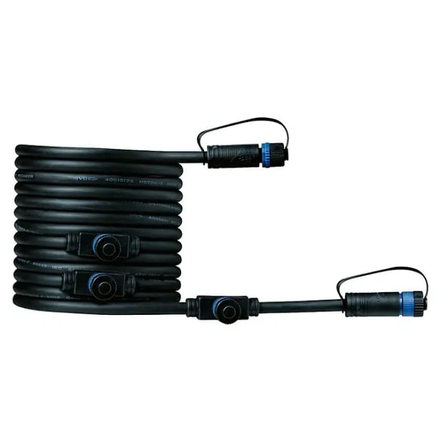 Paulmann Verbindungskabel 5 m Plug & Shine mit 4 Ausgänge IP68 Schwarz