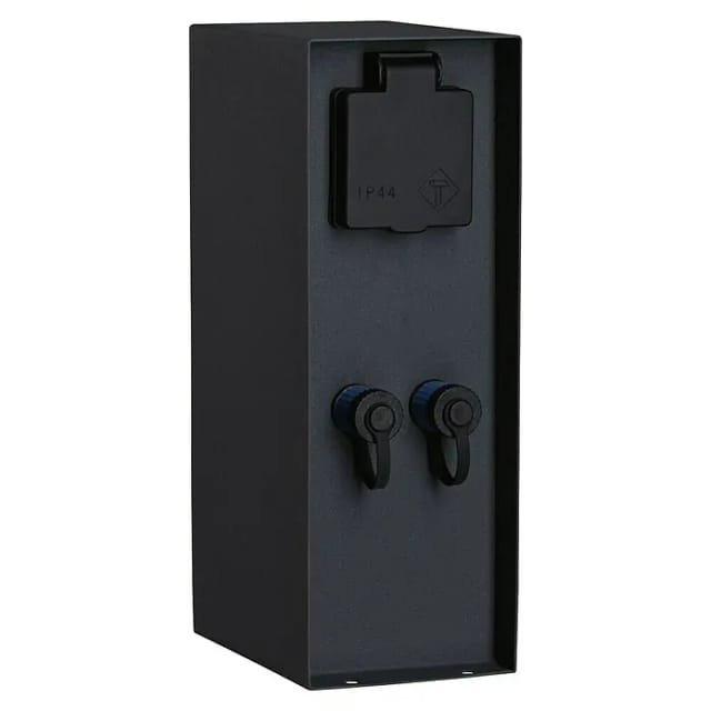 Paulmann Steckdosensäule Plug & Shine Rio IP44 Anthrazit