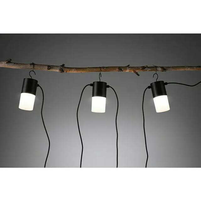 Paulmann LED-Lichterkette Plug & Shine Tubs IP44 3000 K 3 x 2 W Anthrazit