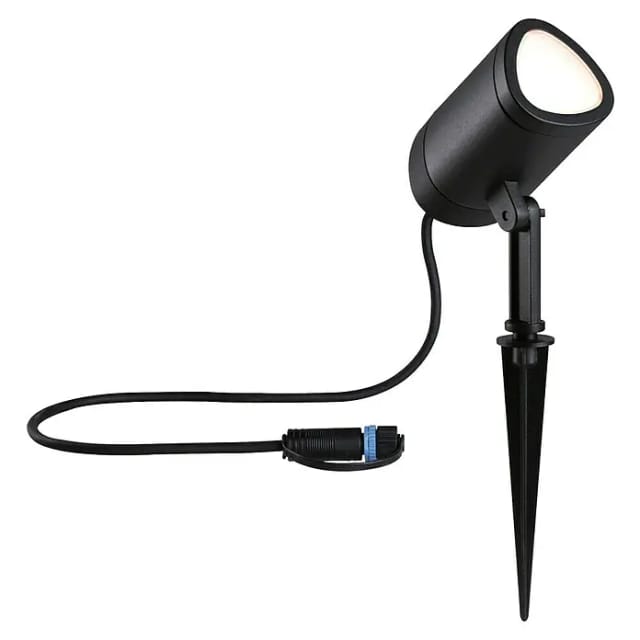 Paulmann LED Gartenspot Plug & Shine Shira Zigbee 3.0 IP65 RGBW+ 6,5 W Anthrazit