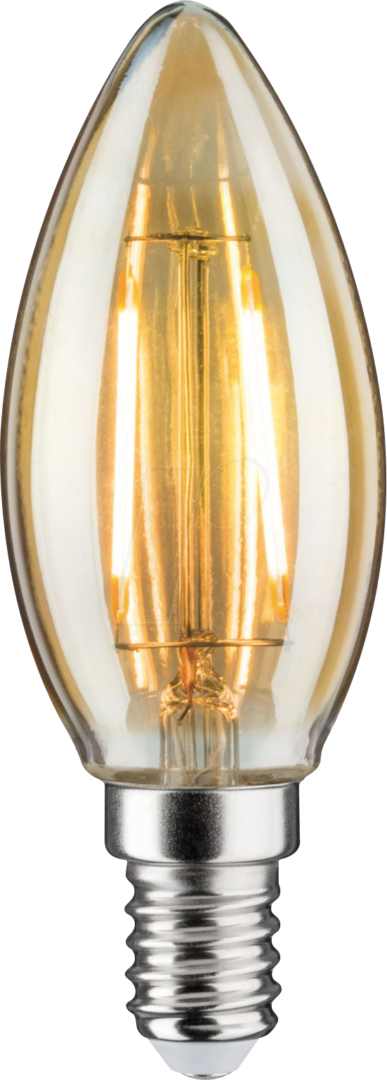 Paulmann LED-Kerze Filament Plug & Shine 24 V 2 W 1900 K Dimmbar Gold