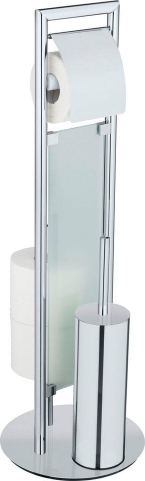 Wenko Stand mit WC-Garnitur Sulmona Edelstahl Glänzend