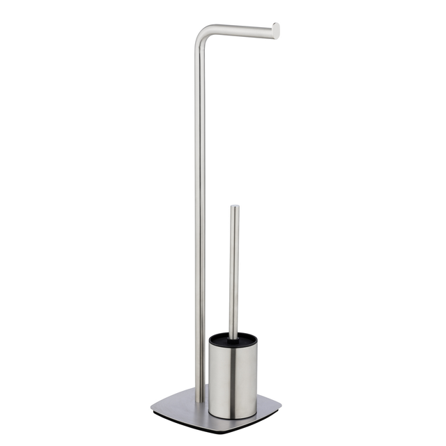 Wenko Stand mit WC-Garnitur Iria Edelstahl Matt