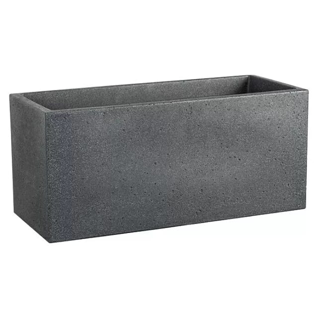 Scheurich Pflanzgefäß C-Cube 26,5 cm x 25 cm x 58,5 cm Stony Black 21,