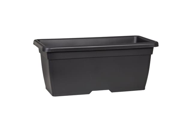 Scheurich Pflanzkasten Nora Long 28 cm x 31,5 cm x 62 cm Metallic Grey