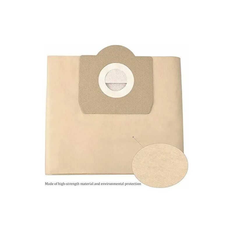 Filterbeutel Für Nass- Und Trockensauger – 2-lagiges Mikrofilterpapier – Kompatibel Mit Kärcher Wd3 Wd3p Mv3 Mv3p A2204 A2504 A2604 – 15 Stück