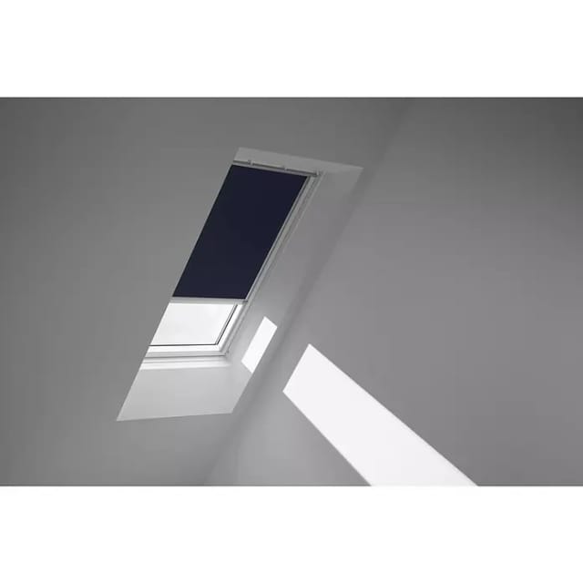Velux Verdunkelungsrollo DML M04 1100K mit Schiene Blau-Silber