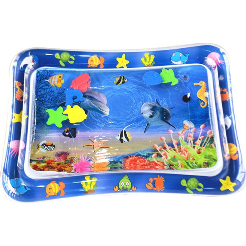 Aqua Baby Spielmatte – Aufblasbare Matte Mit Schwimmenden Spielzeugen – Für Die Frühkindliche Entwicklung – 1 Stück