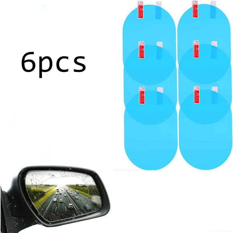 Rückspiegelfolie Für Fahrzeuge – Nano-antibeschlag-, Antireflex- Und Wasserfeste Folie – Abmessungen 135 X 95 Mm – 6 Stück