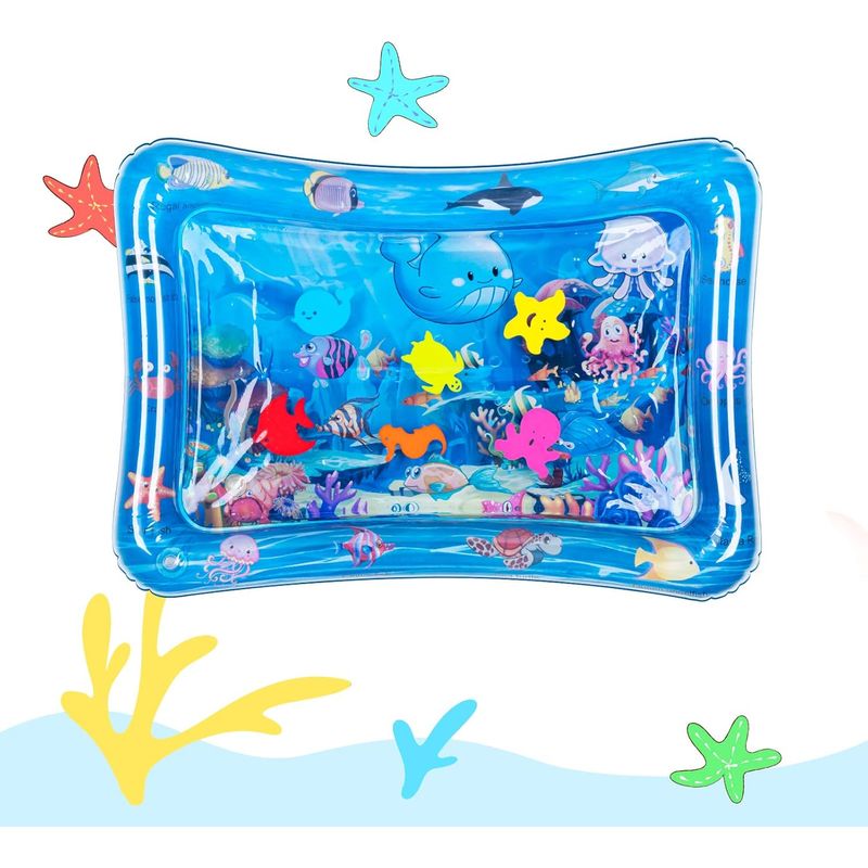 Aktivitätsmatte Für Die Bauchlage – Aufblasbare Wassermatte Für Babys Von 0 Bis 24 Monaten – 66 X 50 Cm – 1 Stück