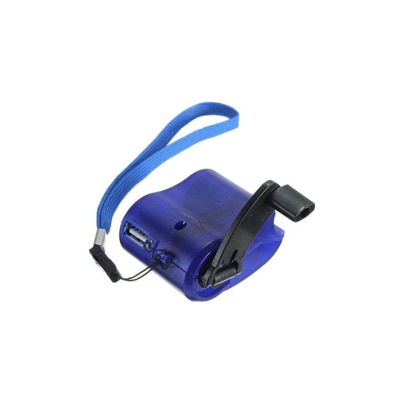 Tragbares Ladegerät Für Camping Und Wandern – 60 Mm – Abs – Usb – Blau – 1 Stück