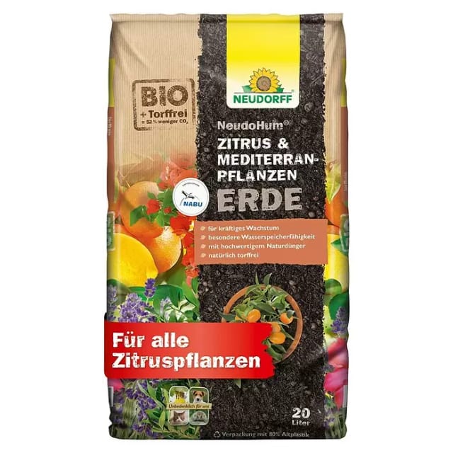 Neudorff Zitrus- und Mediterranpflanzenerde Neudohum 20,
