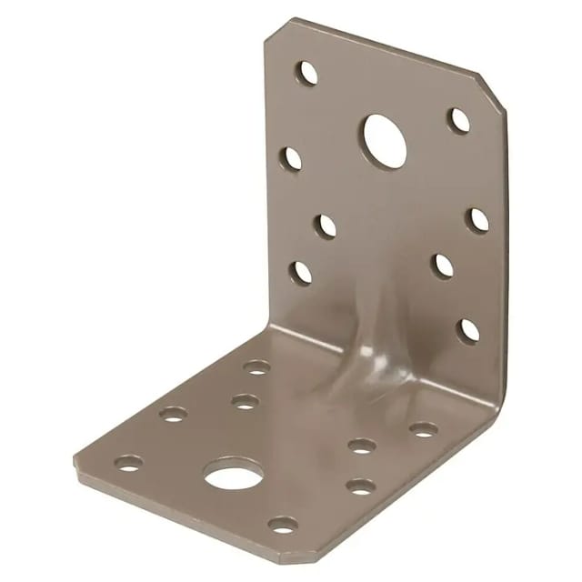 Duravis Schwerl-Winkelverbinder/Sicke Perlbeige Duplexbesch. 70 x 70 x 55 mm