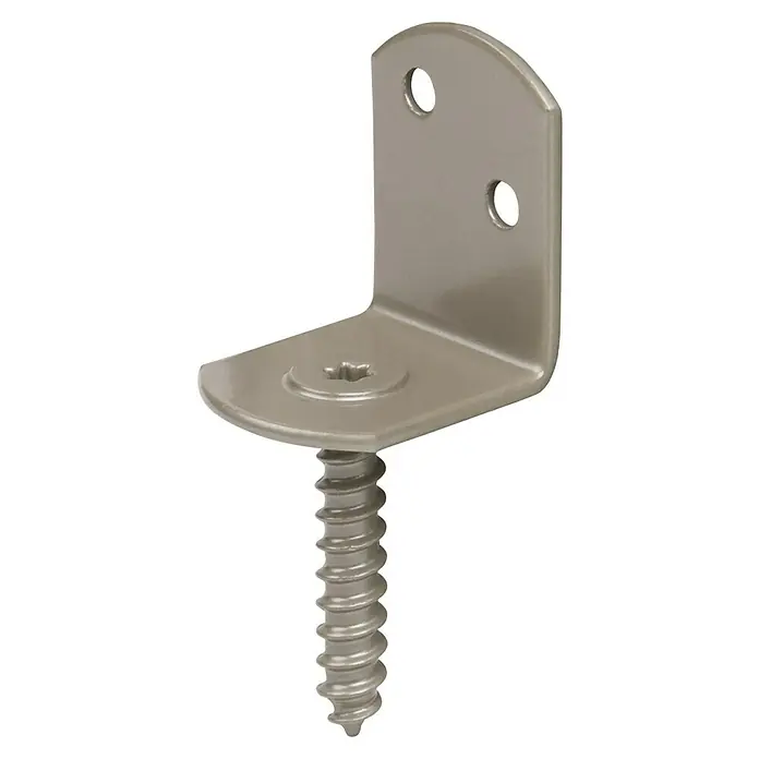 Duravis Flechtzaunhalter L-Form Perlbeige Duplexbesch. 83/32 x 30 x 38 mm