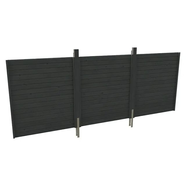 Skan Holz Rückwand Profilschalung 550 cm x 200 cm Schiefergrau