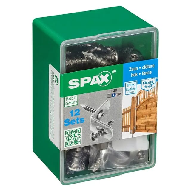 Spax Zaunverbinder Set 7 mm x 35 mm 12 Stück