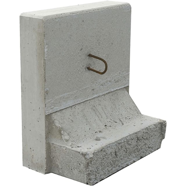 EHL Stützwinkel L-Stein 50 cm x 55 cm Sicht Lf.1 Wandstärke 12 cm Grau