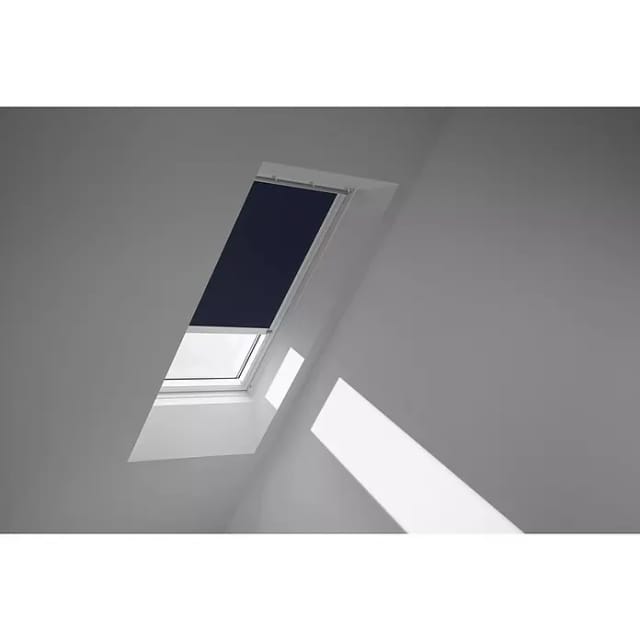 Velux Verdunkelungsrollo DSL U08 1100KWL mit Schiene Blau-Weiß