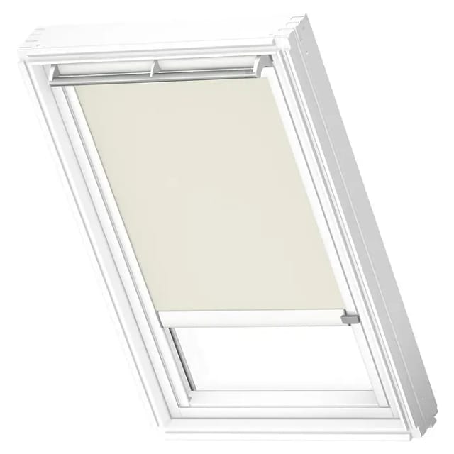 Velux Verdunkelungsrollo DSL UK10 1085KWL mit Schiene Beige-Weiß