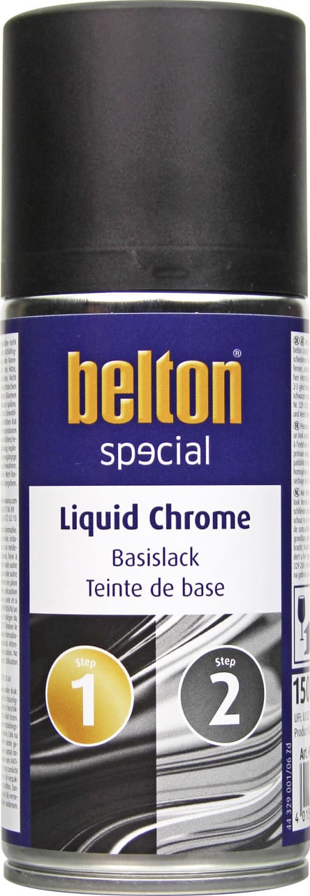 Belton Special Liquid Chrome Basislack Spray Schwarz glänzend 150 ml