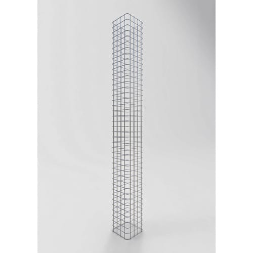 Gabiona Gabionen-Säule eckig feuerverz 200 x 22 x 22 cm Maschenw 5 x 5 cm