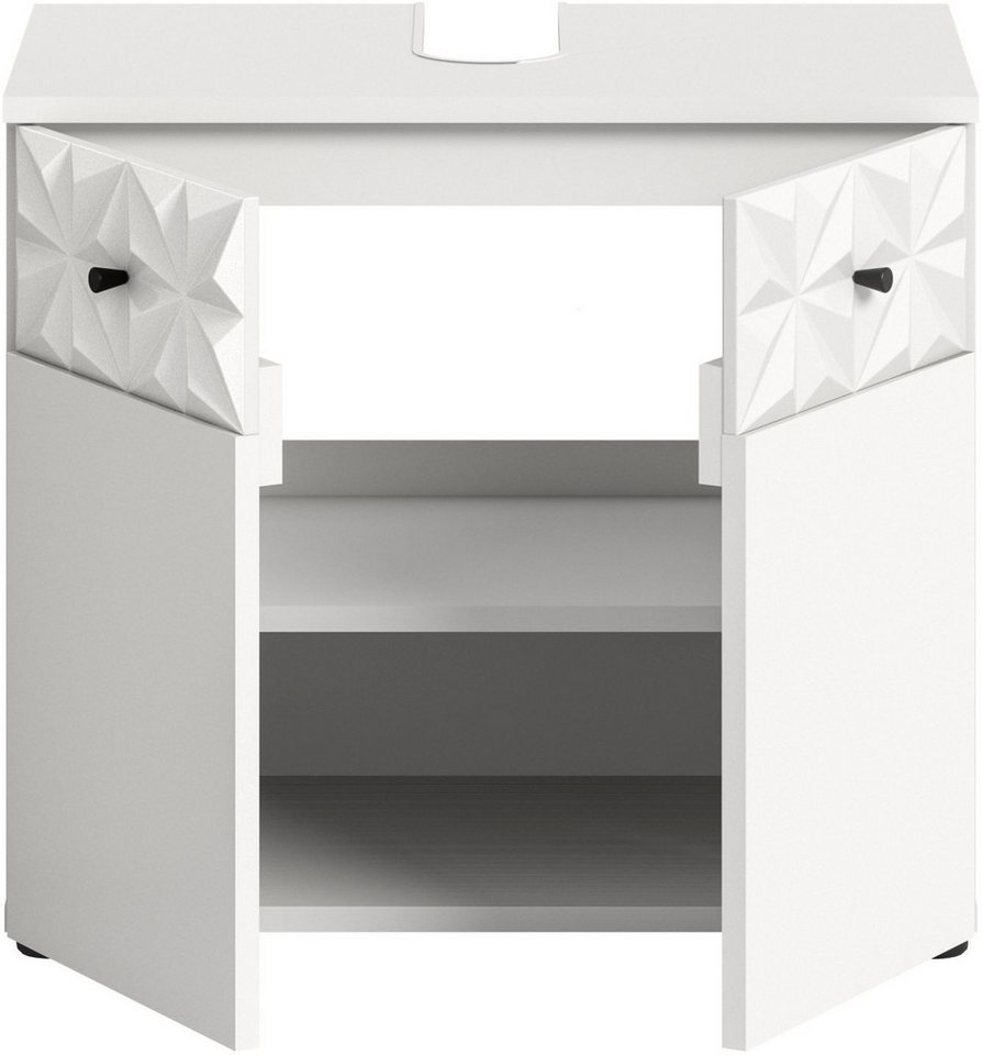 Waschbeckenunterschrank Prisma Weiß 54 cm x 60 cm x 37 cm Bild 5