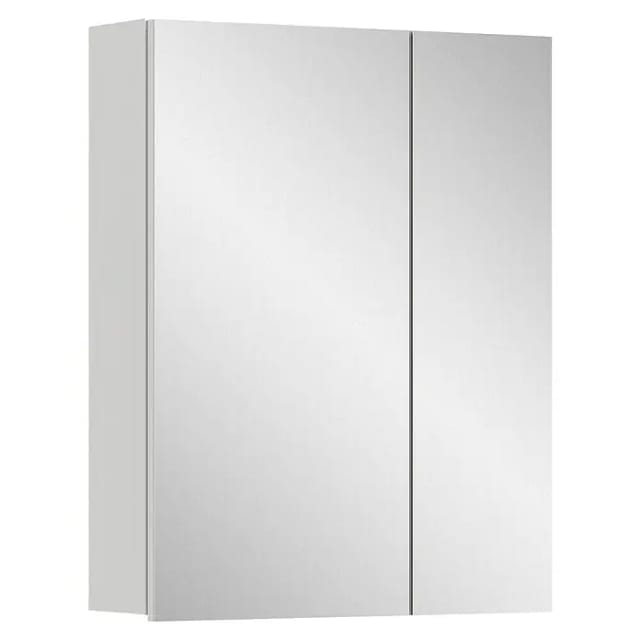 Spiegelschrank Vira 4-türig Weiß 77 cm x 60 cm x 18 cm