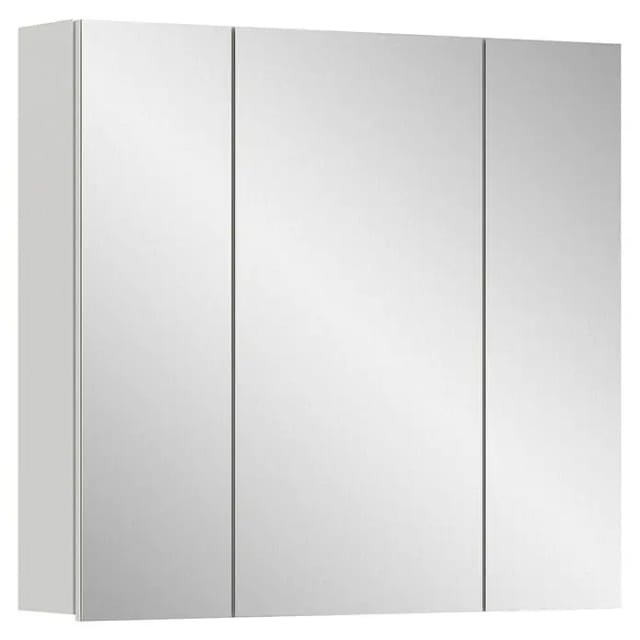 Spiegelschrank Vira 3-türig Weiß 77 cm x 82 cm x 18 cm