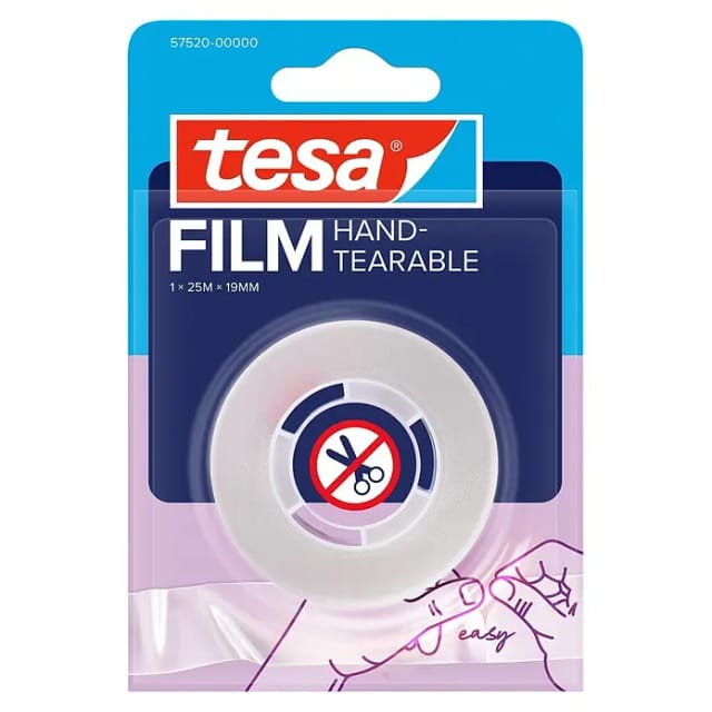 Tesa Film von Hand einreißbar 25 m x 19 mm