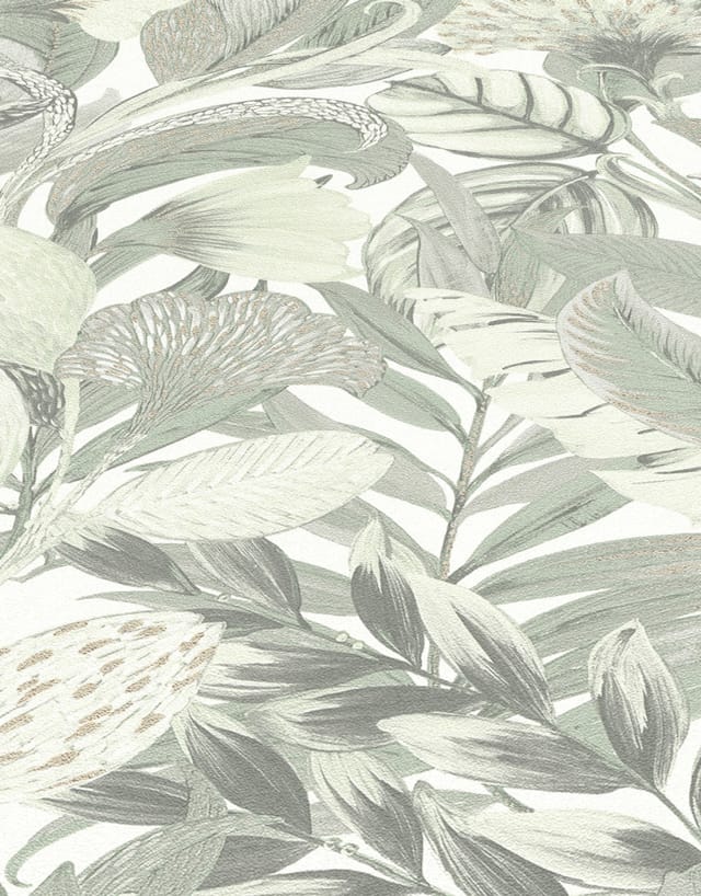 Erismann Vliestapete ELLE Decoration 2 Blätter FOREST grün FSC®