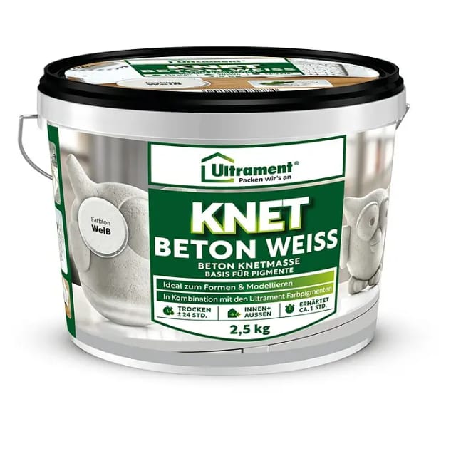 Ultrament Knet Beton 2,5 kg Weiß